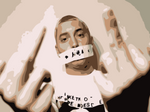 EMINEM Handpainted Portrait By Leah Justyce