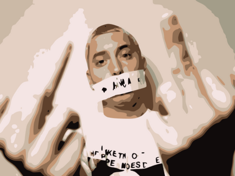 EMINEM Handpainted Portrait By Leah Justyce