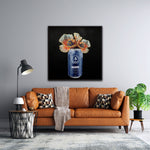 Bells Beach Brewery Fine Art Prints – Retro Can with Floral Elegance