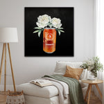 Bells Beach Brewery Fine Art Prints – Retro Can with Floral Elegance