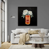 Bells Beach Brewery Fine Art Prints – Retro Can with Floral Elegance