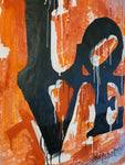 Bold, timeless, and universally resonant, this iconic LOVE painting celebrates one of the most powerful words in the human language. Set against a striking red background, the artwork features the globally recognised LOVE typography made famous by pop art pioneer Robert Indiana.