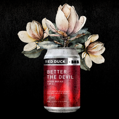 Red Duck Beer Fine Art Prints – Craft Beer with Floral Art