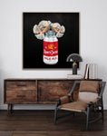 Aunty Jacks Beer Fine Art Prints – Lager Can with Floral Elegance