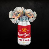 Aunty Jacks Beer Fine Art Prints – Lager Can with Floral Elegance