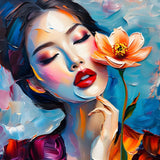 Woman With Flower | Fine Art Prints
