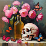 The Butterflies Lament | Skull Art Prints