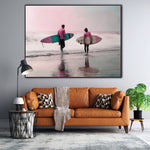 Tides Of Freedom | Surfers On The Beach Prints