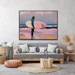 Morning At The Break | Surfers On The Beach Prints