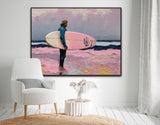 Morning At The Break | Surfers On The Beach Prints