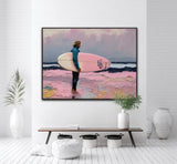 Morning At The Break | Surfers On The Beach Prints