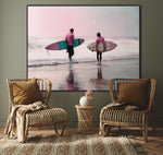 Tides Of Freedom | Surfers On The Beach Prints