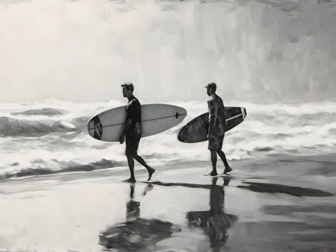 Soul Surfers On The Shore | Surfers On The Beach Prints