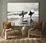 Surf's Calling | Surfers On The Beach Prints