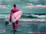 Waves and Wanderlust | Surfers On The Beach Prints