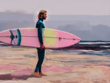 Chasing Swells | Surfers On The Beach Prints