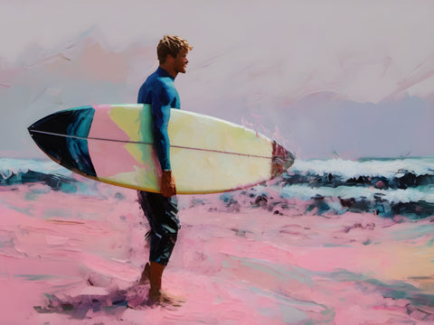 Surfside Solitude | Surfers On The Beach Prints