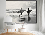 Surf's Calling | Surfers On The Beach Prints