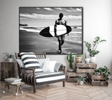 Where The Ocean Meets The Soul | Surfers On The Beach Prints