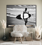 Where The Ocean Meets The Soul | Surfers On The Beach Prints