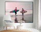 Tides Of Freedom | Surfers On The Beach Prints