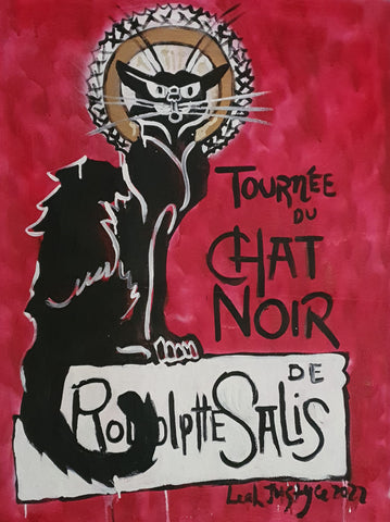 Le Chat Noir Painting (The Black Cat)