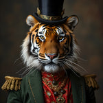 Tiger Aristocracy | Tiger In Clothing Art