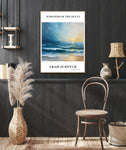 Abstract Art Poster | Whispers Of The Ocean