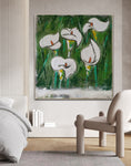 White Calla Lillie Art