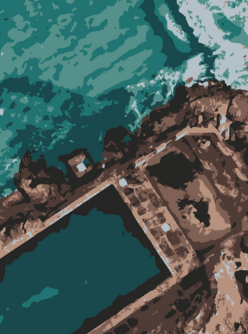 Yamba Ocean Pool | Made to Order Artwork By Leah Justyce