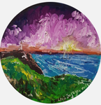 Byron Bay on Vinyl Oil Painting